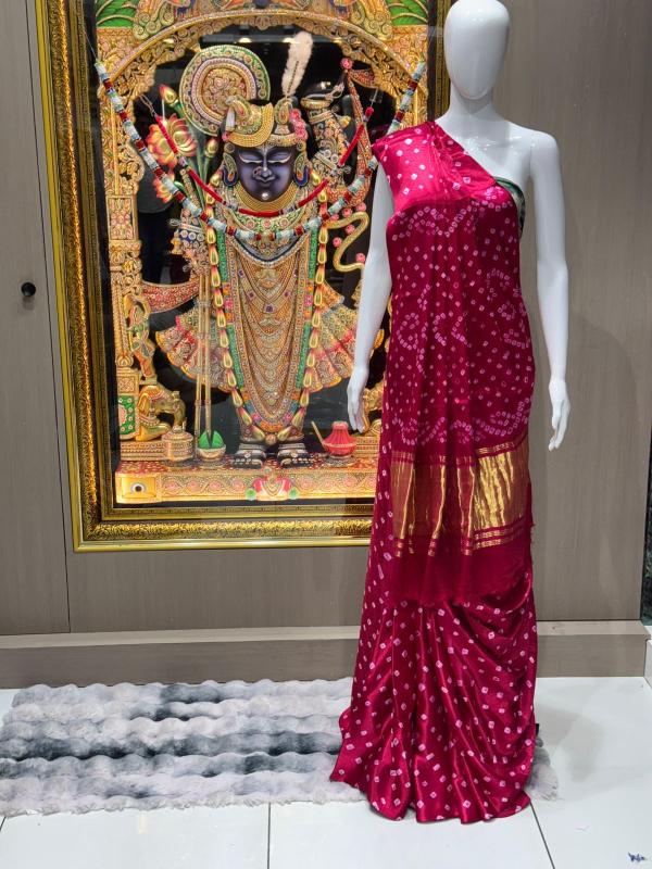 Bhagya laxmi gaji silk bandhej surat saree company