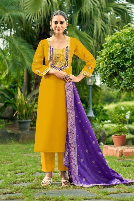 Bitto neck design 3pcs manufacturer kurti