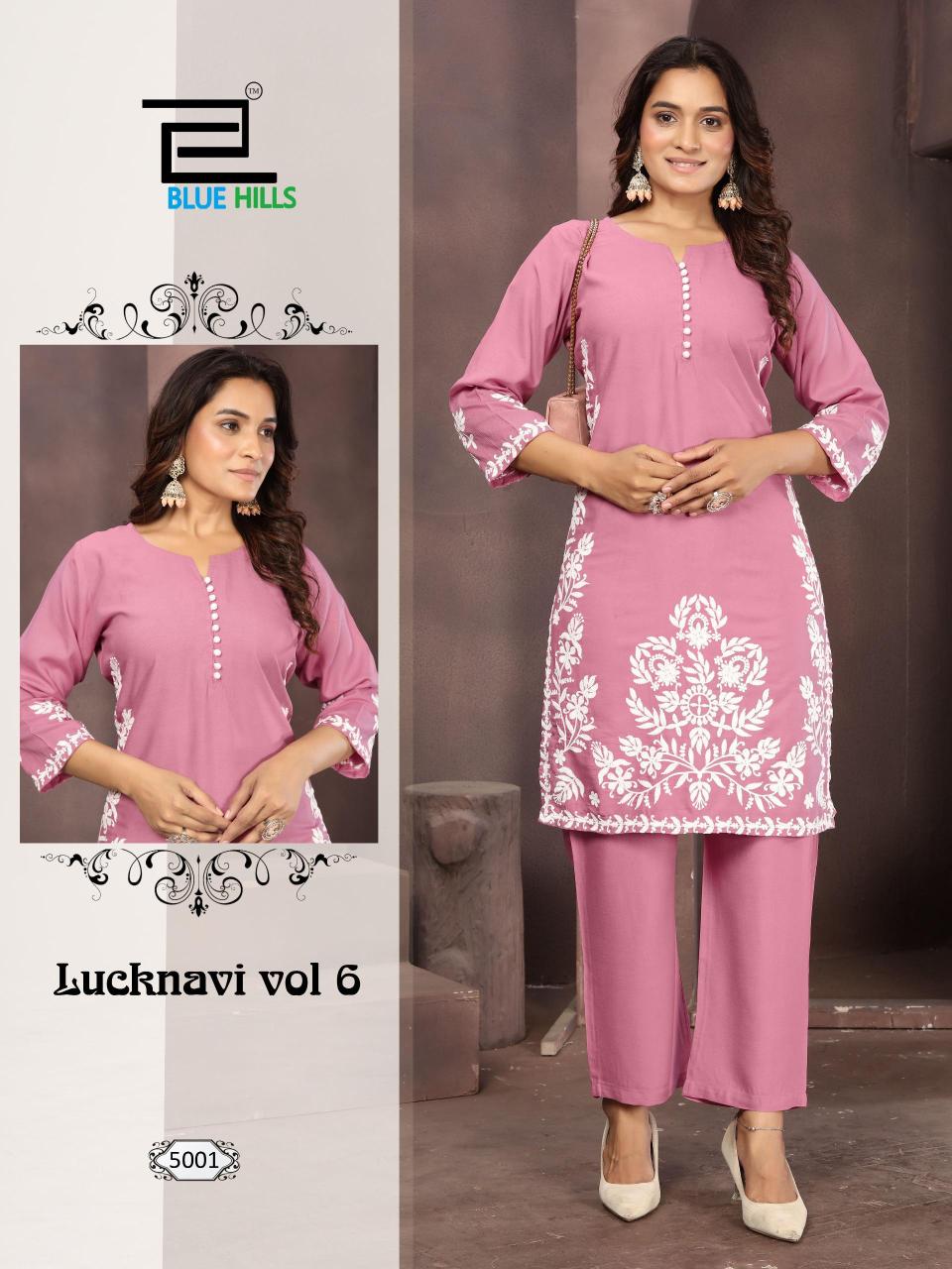 Blue hills lucknavi vol 6 coord set online plus size womens clothing wholesale