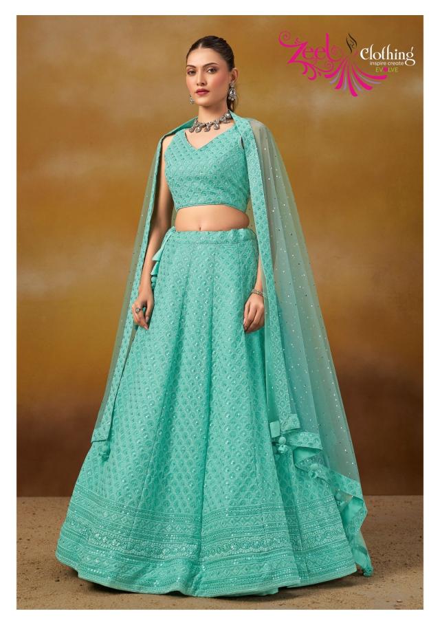 Florance Vol-2 Georgette Sky Printed lehenga choli wholesale
