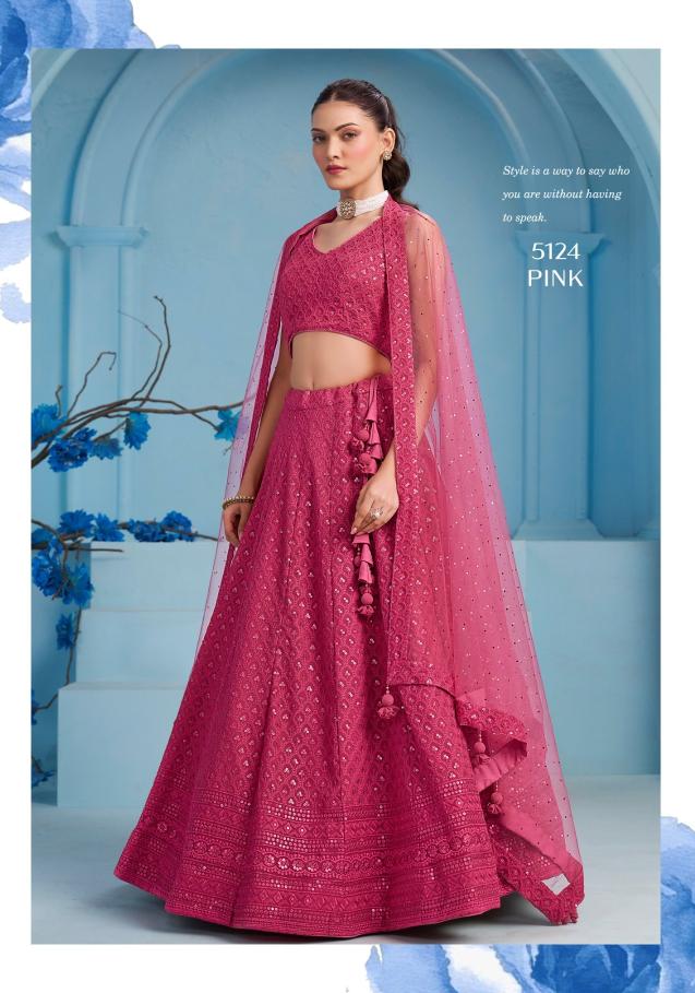 Florance Vol-3 Georgette Pink High-quality lehenga choli bulk suppliers
