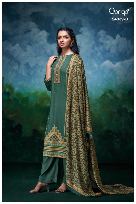 Ganga anara 4039 printed wholesale dress materials online