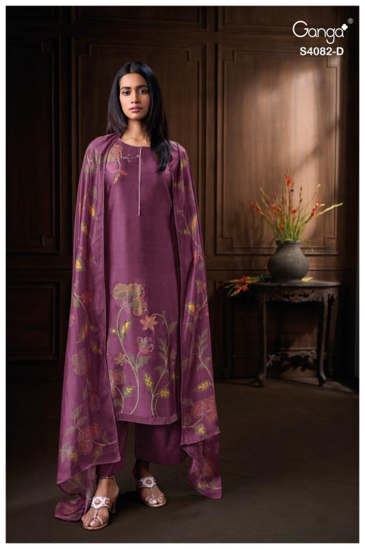Ganga firanya 4082 dress materials wholesale shop in mangalagiri