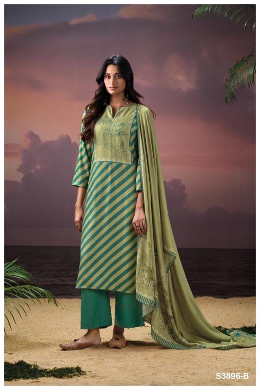 Ganga fritzi 3896 printed dress material wholesale price in chennai