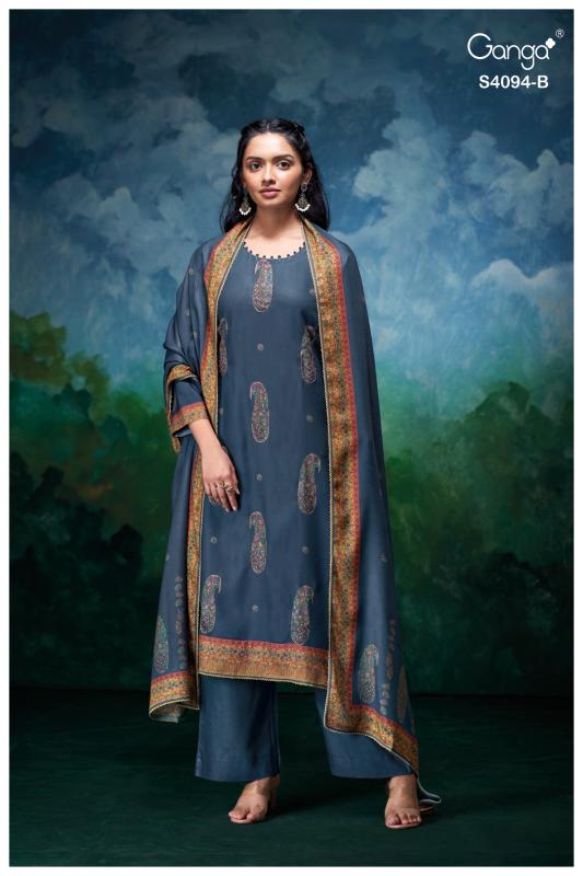 Ganga hyora 4094 ganpati dress material wholesale online shopping india
