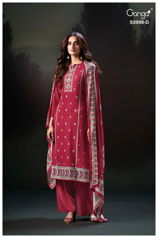 Ganga quira 3998 dress material wholesale chennai