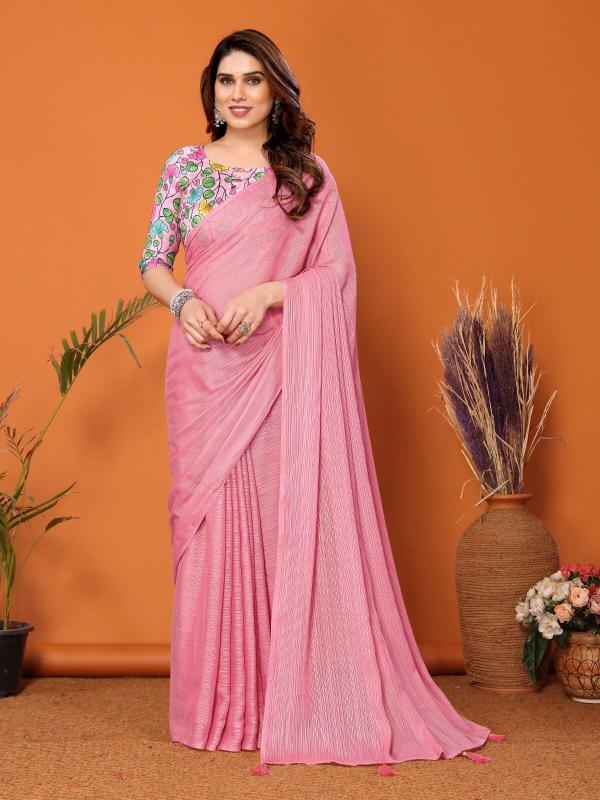 GC polyester plain saree manufacturers surat
