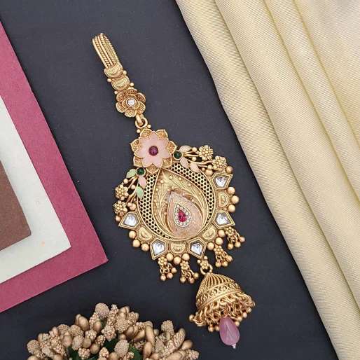Gold Juda Q1011 Kundan imitation jewellery wholesalers in Hyderabad