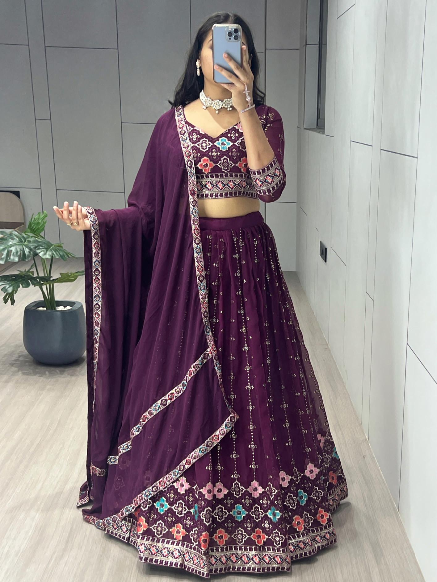 GRTN 9029 WIN Gorgette Wholesale lehenga choli manufacturers