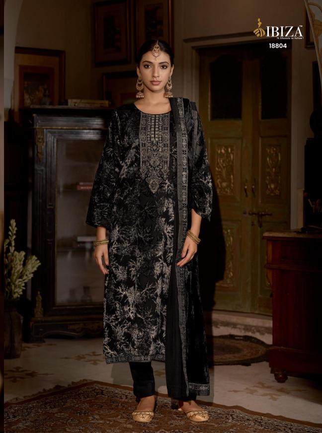 Ibiza kalasheel velvet garden dress material wholesale