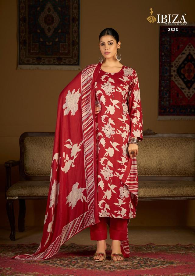 Ibiza rimowa pashmina kalamkari dress material wholesale in tirupati