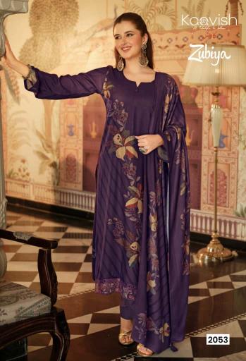 Kaavish zubiya pashmina dress material at wholesale price catalogue suppliers