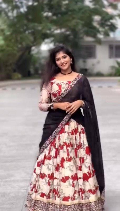 Kalamkari Riyon Cotton Best wholesale market for lehenga choli in Mumbai