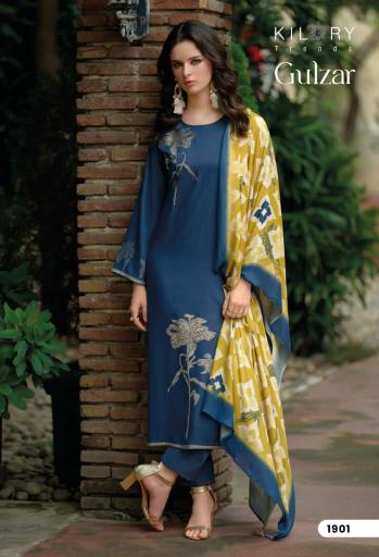 Kilory trends gulzar pashmina dress materials wholesale dealers