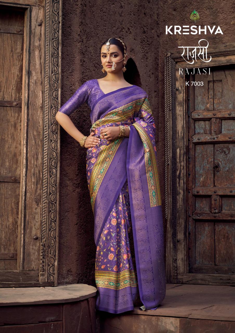 Kreshva rajasi designer wholesale silk sarees online