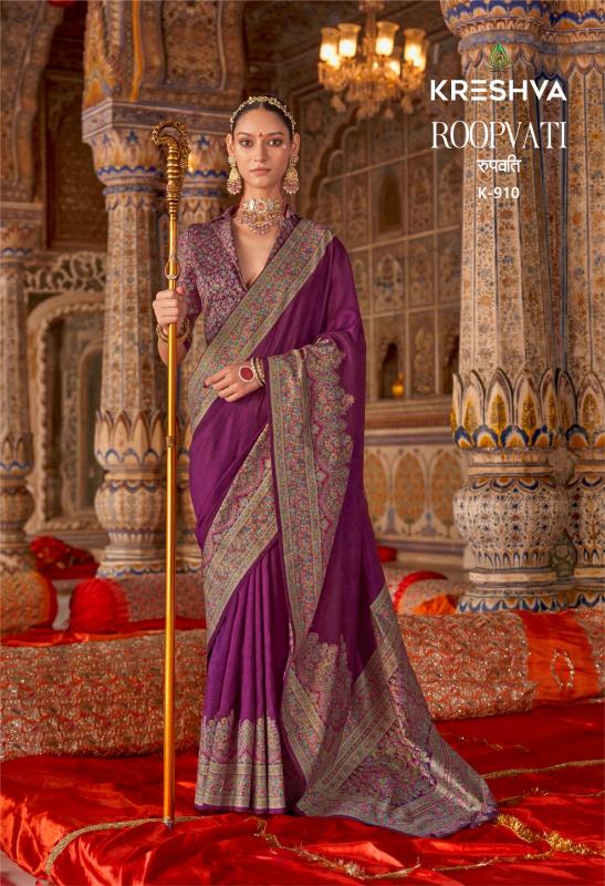 Kreshva roopvati silk saree online clothes wholesale 