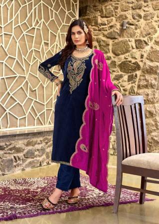 Levisha apsara velvet dress materials wholesale