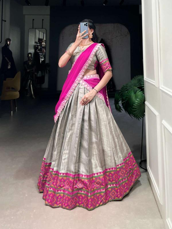 lnb 2008 Jacquard Silk wholesale Lehengha choli market  in hydrabad