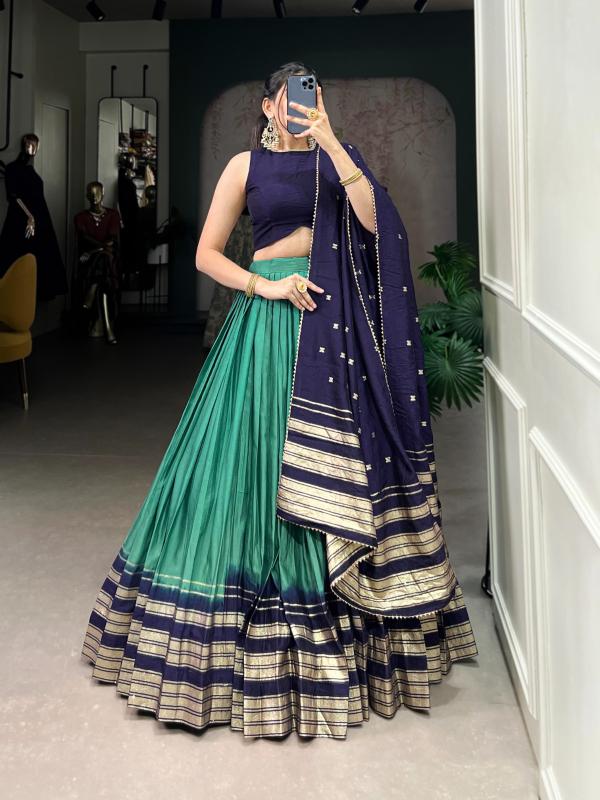 LNB Pure Chanderi FRZ Designer lehenga choli wholesalers
