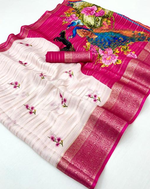 Malhar festival vol-10 elegant peacock print saree premium wholesale clothing 