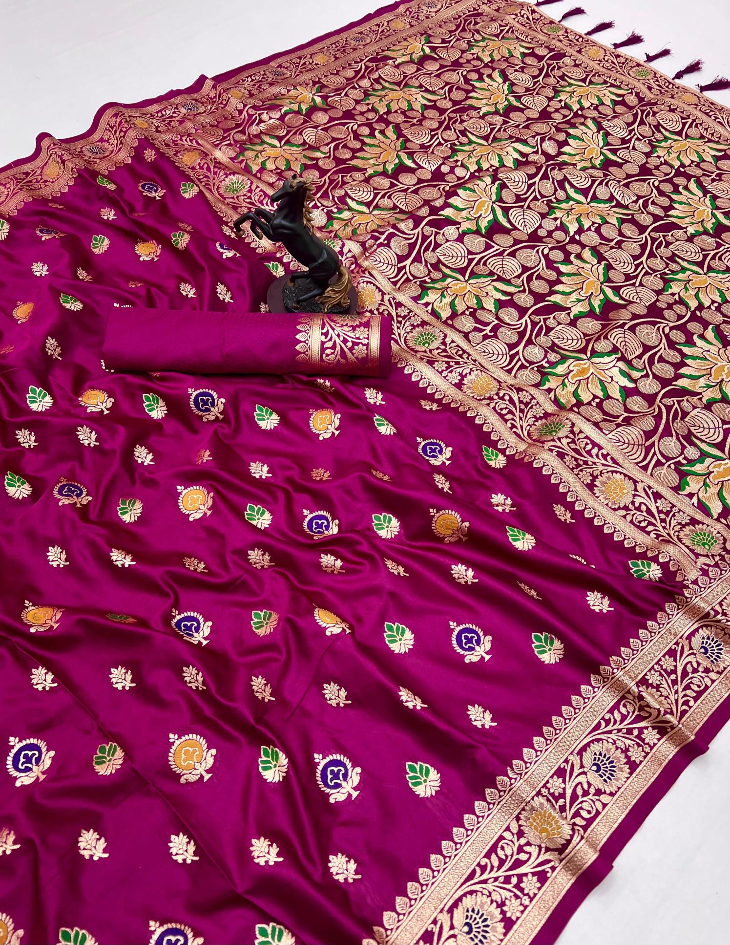 Malhar riya vol-1 royal mashroo silk best saree wholesale market in surat 