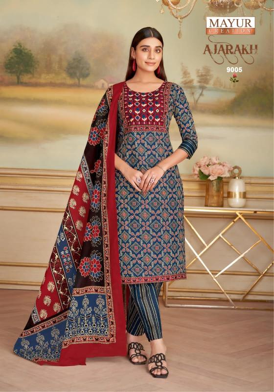 Mayur ajarakh vol-9 block printed kurtis wholesale