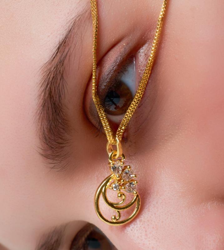 Micro gold chain pendent 12 Artificial jewellery suppliers in India