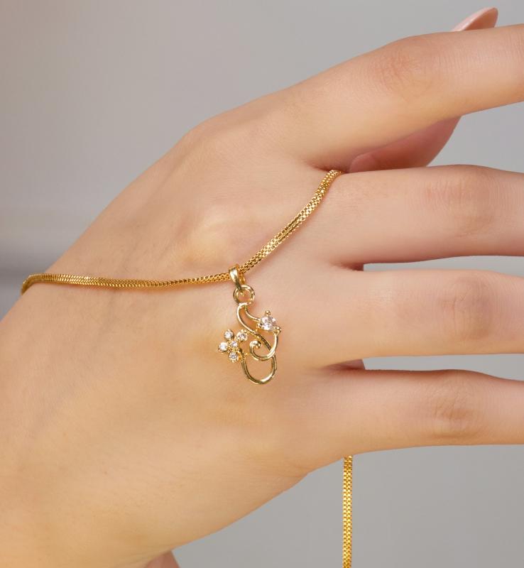 Micro gold chain pendent 15 Imitation jewellery wholesale suppliers in Mumbai