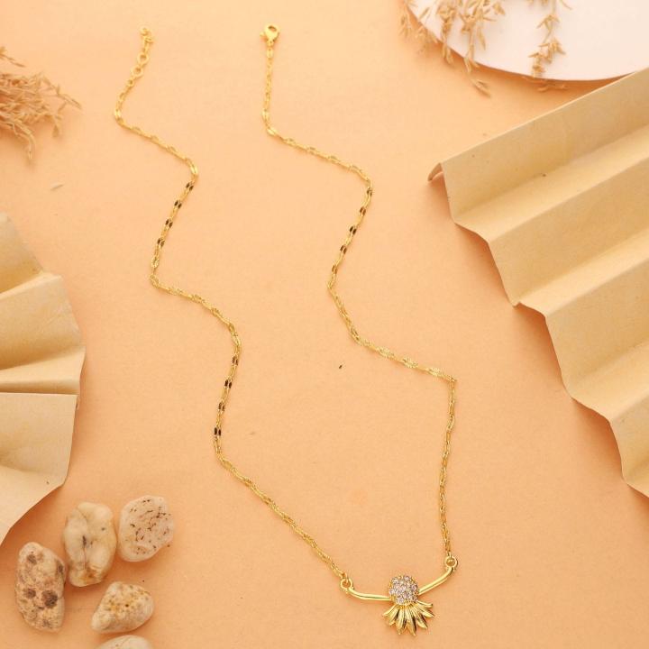 Micro gold polish chain pendant 770 Artificial jewellery wholesale suppliers