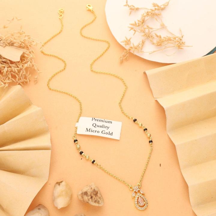 Micro gold polish manglsutra 1794 Fashion jewellery exporters in Hyderabad