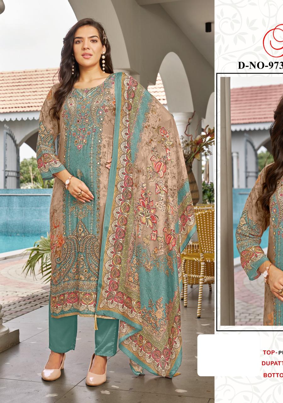 Motifz d.no.973 print non catalgue dress material wholesale