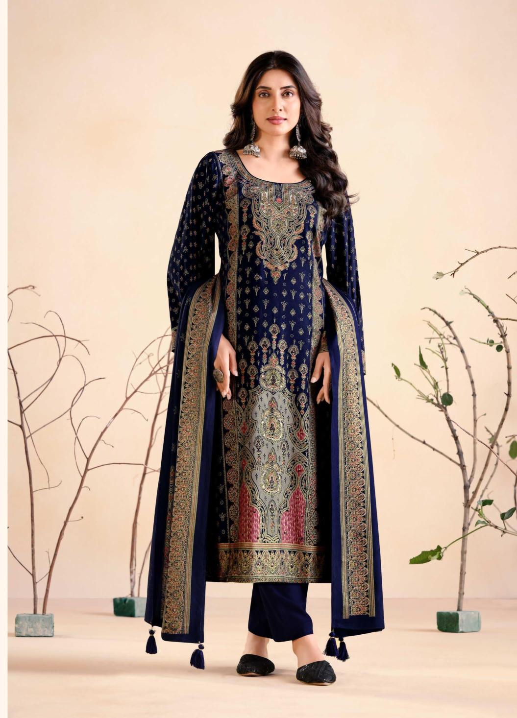 Mumtaz arts hamsafar brasso dup dress material wholesale market in chandigarh