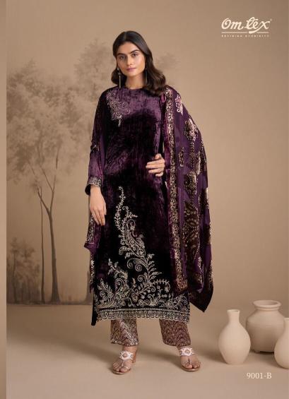 Omtex ritha vol 32 velvet dress material wholesale market online