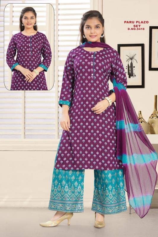 Paru Plazo Set 9418 Ladies kurti wholesalers in Kolkata