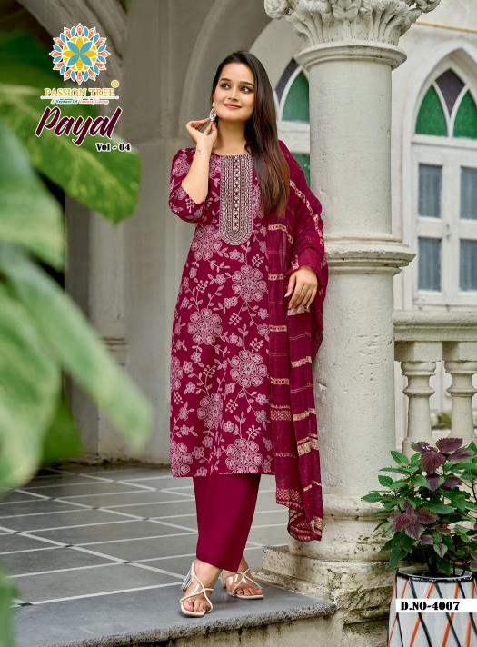 Passion Tree Payal Vol 4  Kurti wholesale price list
