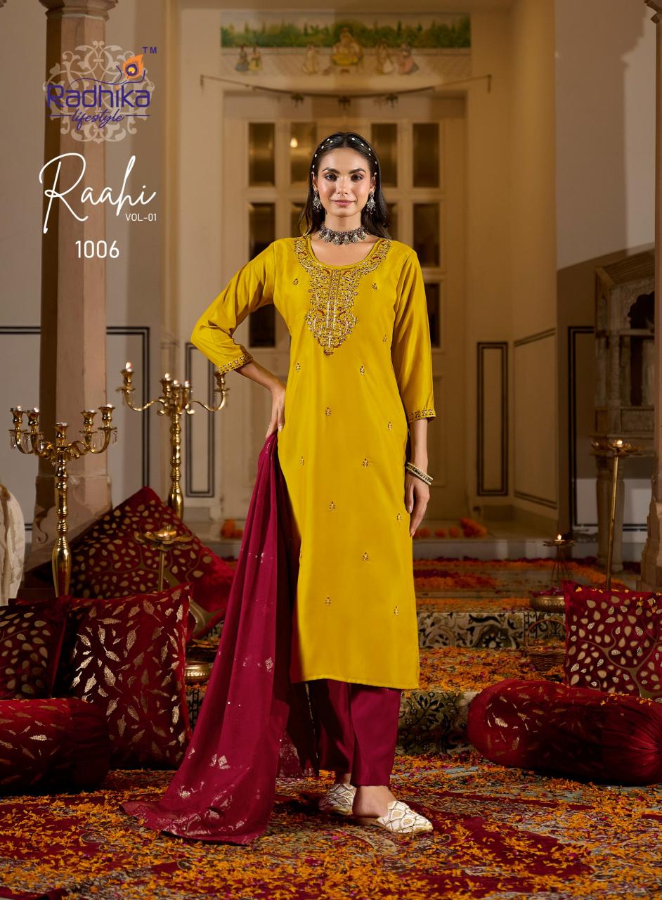 Radhika lifestyle rahii vol 1 branded designer kurti wholesale shops in maharastra