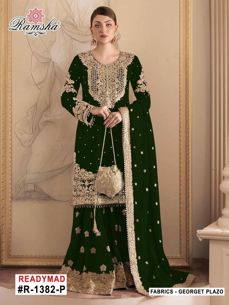 Ramsha R 1382 M To P Georgette Salwar kameez wholesale suppliers in Surat
