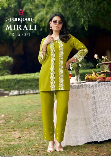 Rangoon mirali fancy coord set wholesale clothing dresses