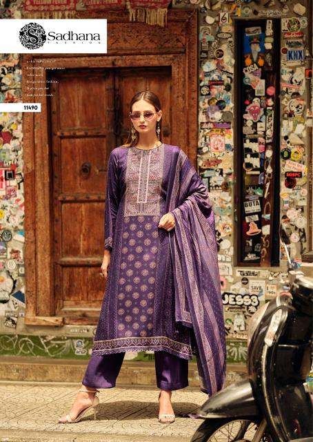 Sadhana wild heart printed indore wholesale dress material market 
