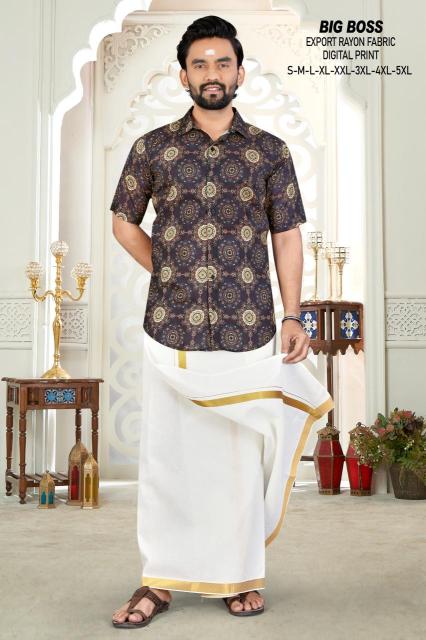 Sangeet big boss mens wear printed shirt suppliers