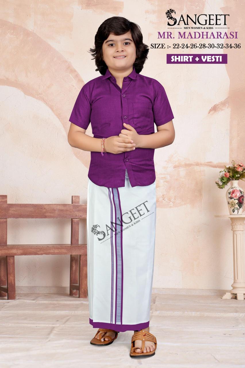 Sangeet mr madharasi kids shirt vesti wholesale price