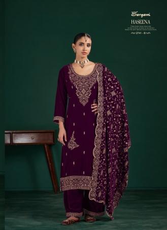 Sargam haseena velvet dress material grand wholesale shops in delhi