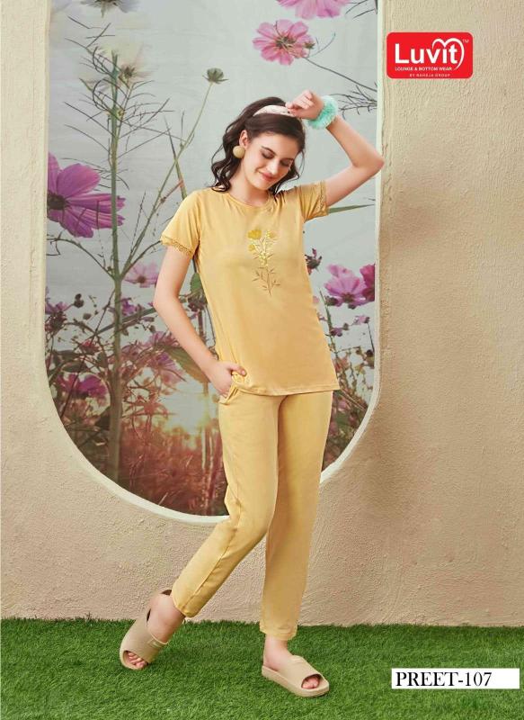 Shorya luvit preet night suits wholesaler in surat