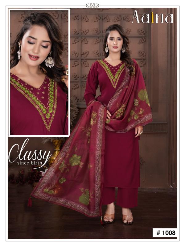 Shorya trendy aaina 3pcs branded kurtis wholesale in delhi