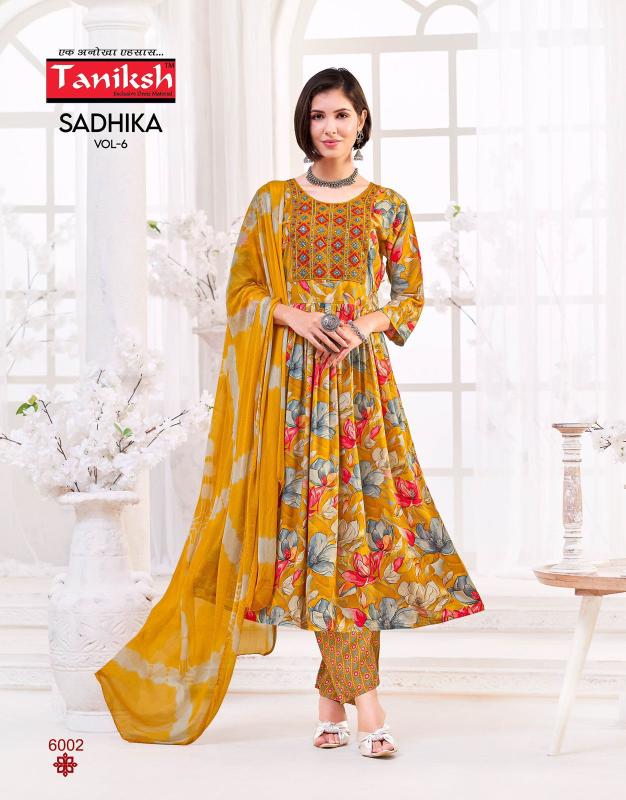 Taniksh sadhika vol 6 branded single kurtis in wholesale price