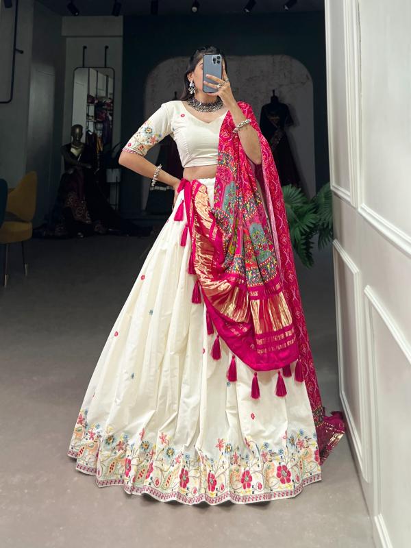 Taraa L 1601 Khadi Cotton Best lehenga choli shops in Hyderabad