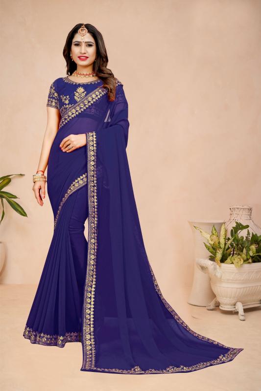 Triveni R-48 amazing georgette design where to buy sarees for business
