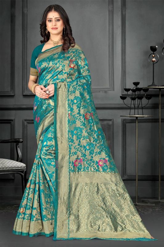 Triveni soft banararsi silk low price saree wholesale