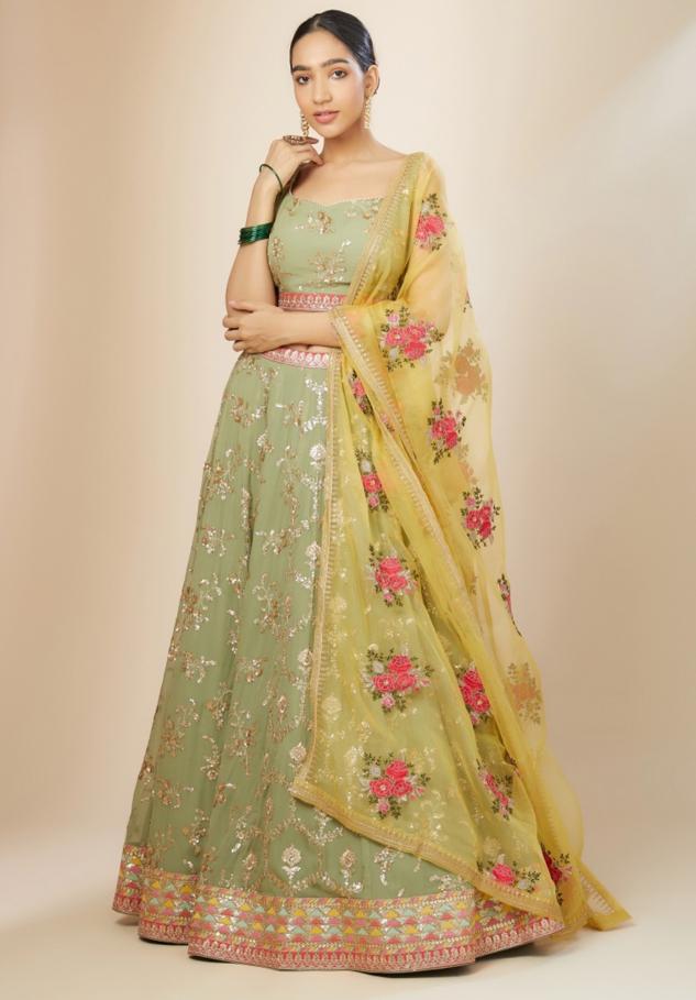 Zeel Clothing Vol 28 Georgette Pista Party wear lehenga choli manufacturers in Ahmedabad