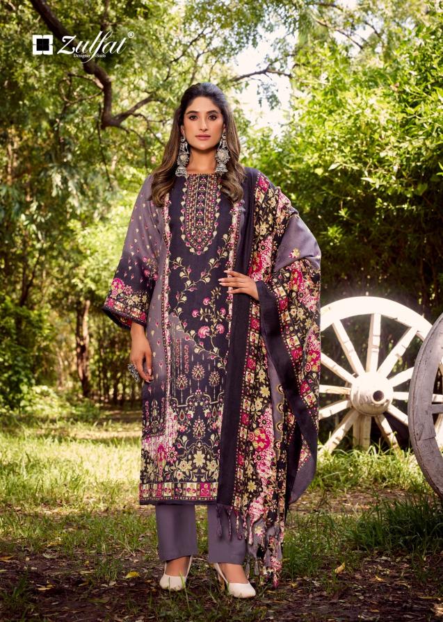 Zulfat farmaish pashmina dress material wholesale